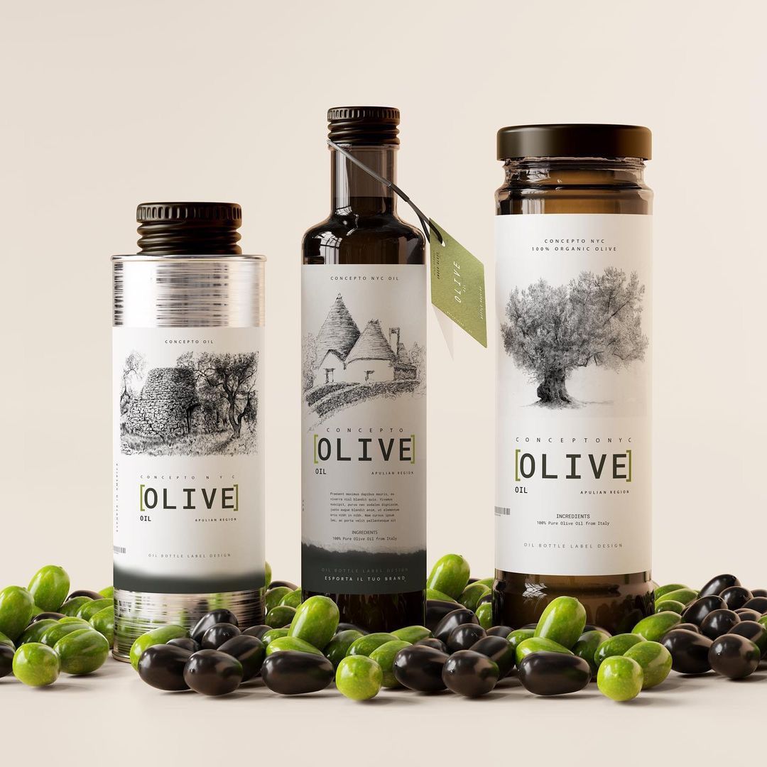 Artisanal Moroccan Olive Oil in Hand-Blown Glass Bottle