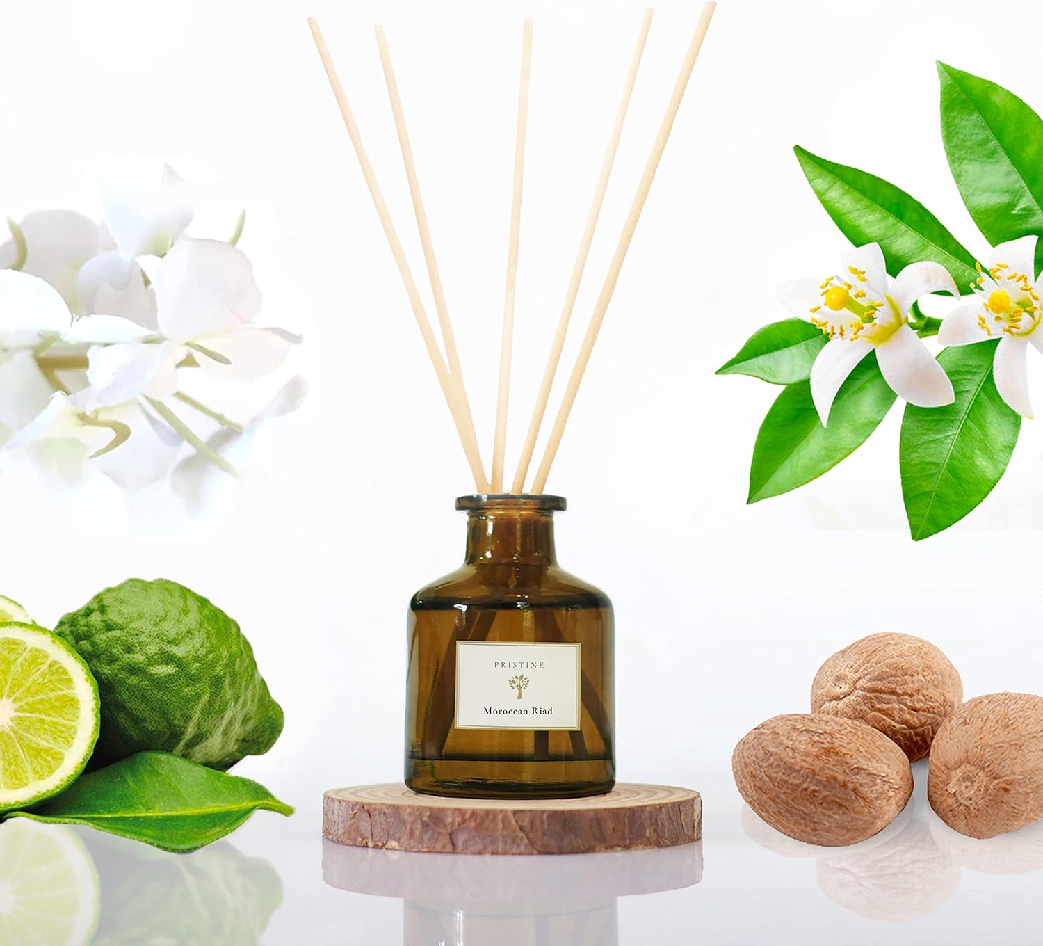 Artisan Venetian-Moroccan Reed Diffuser – Bergamot, Orange &amp; Oud